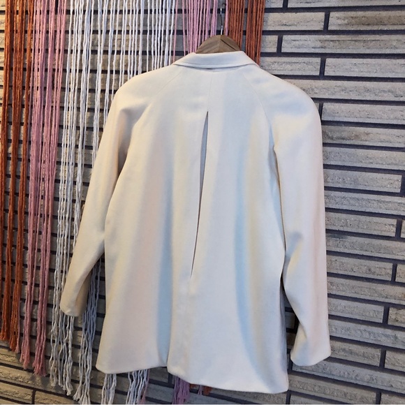 80's Off-White Wool Blazer - Wool Suit Jacket - Size 8 - 10 - 80's Men's Wear - Picture 3 of 10